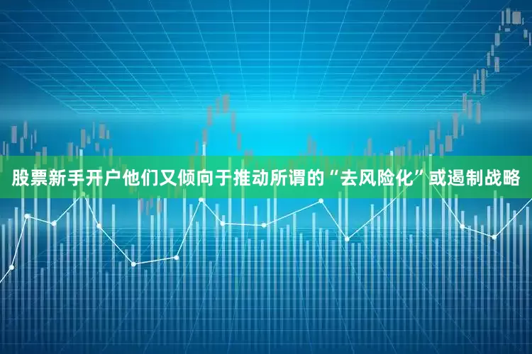 股票新手开户他们又倾向于推动所谓的“去风险化”或遏制战略